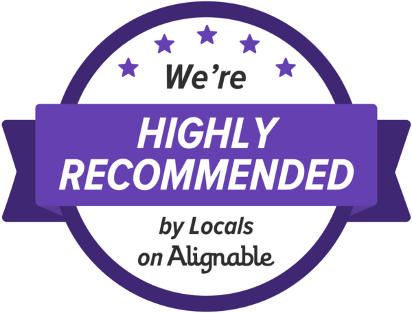 Watermint Crest Highly Recommended on Alignable Highly Recommended by Locals badge from Alignable for Watermint Crest