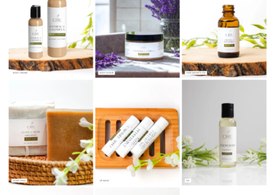 Chu Homemade Blessings Shopify shop page featuring a clean product grid and branded e-commerce layout