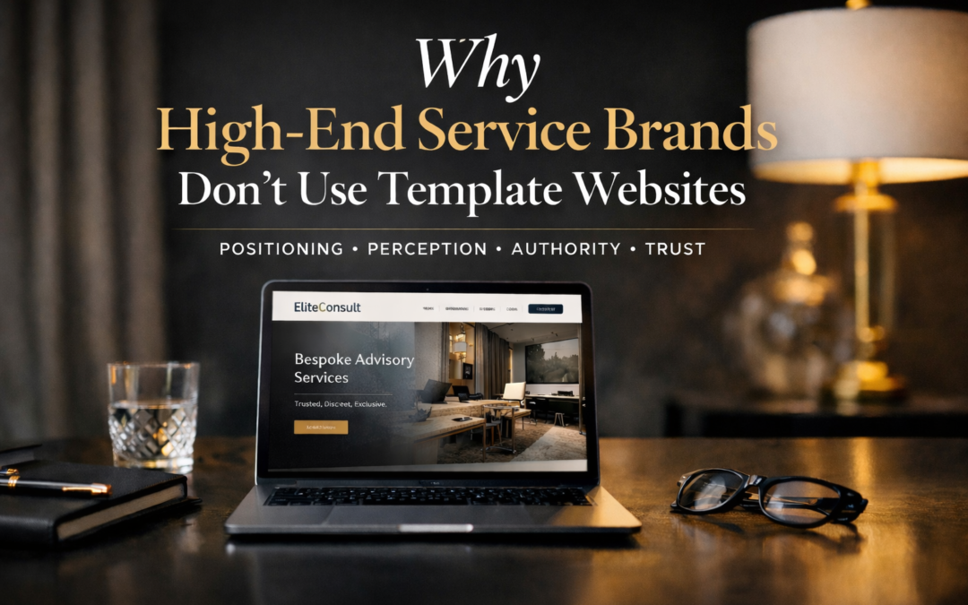 Website design example showing how high-end service brands build authority without template websites